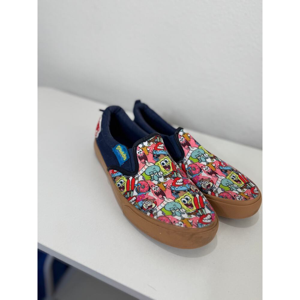 SpongeBob Krusty Krab Ground Up Slip-On Canvas Shoes - 8.5 - Picture 9 of 10